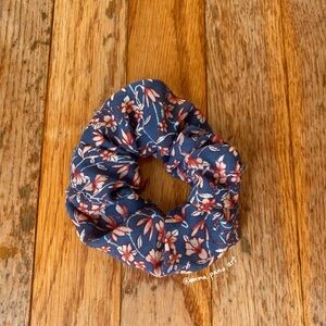 pink and purple floral aesthetic scrunchie